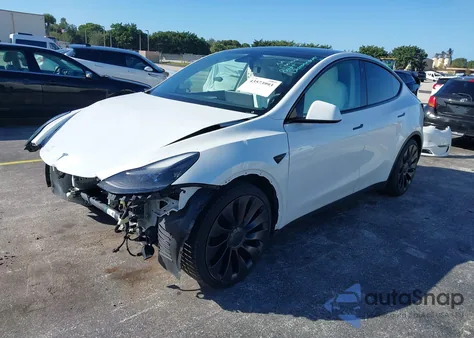 2023 Tesla Model Y Performance Dual Motor All-Wheel Drive из США, поврежденный, VIN 7SAYGDEF7PF602945